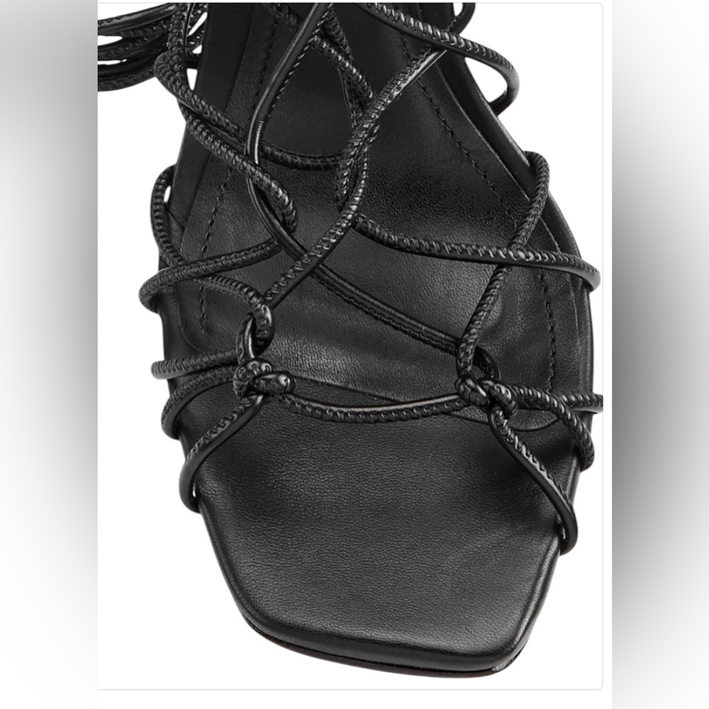 🖤NWT SCHUTZ Black Lace-Up Strappy High Heel Sandals 9🌃 - Picture 6 of 15